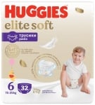 Бебешки пелени гащи Huggies - Elit Soft 6, 32 броя