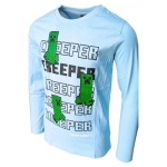 Блуза Minecraft - Creeper, Light Blue