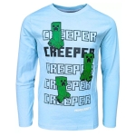 Блуза Minecraft - Creeper, Light Blue