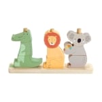 Дървена игра за подреждане Fisher Price - Животни