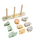 Дървена игра за подреждане Fisher Price - Животни