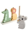Дървена игра за подреждане Fisher Price - Животни
