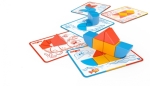 Магнитен конструктор Geomag - Magicube, Форми и карти, 16 части