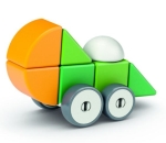 Магнитен конструктор Geomag - Magicube, 4 форми и колела, 13 части