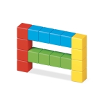 Магнитен конструктор Geomag - Magicube, Full Color, 16 части