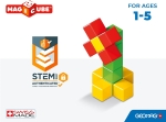 Магнитен конструктор Geomag - Magicube, Full Color, 24 части
