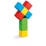 Магнитен конструктор Geomag - Magicube, Full Color, 8 части