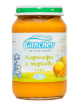 Зеленчуково пюре Ganchev - Картофи и моркови, 190 g