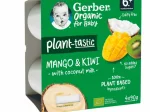 Млечен десерт Nestle GERBER Organic - Манго, киви и кокос, 4х90 g