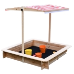 Дървен детски пясъчник с регулируем покрив - Ginger Home