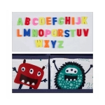 Детска дървена дъска с магнити на стойка Ginger Home, Monster