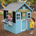 Детска дървена къщичка за игра Ginger Home - С кухня