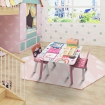Дървен детски комплект маса с 2 столчета Ginger Home - Super girl