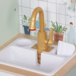 Дървен игрален комплект 3 в 1 Ginger Home - Пералня, С мивка и сушилня