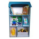 Детска етажерка къщичка Ginger Home - Monster, Синя