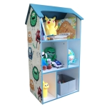 Детска етажерка къщичка Ginger Home - Monster, Синя