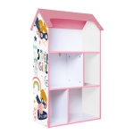 Детска етажерка къщичка Ginger Home - Super girl, Розова