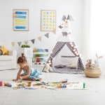 Детска етажерка за съхранение на книжки Ginger Home, Бяла