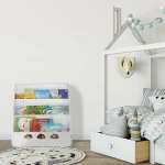 Детска етажерка за съхранение на книжки Ginger Home, Бяла