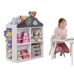 Детска етажерка за играчки и книги Ginger Home - С дъска за рисуване