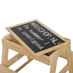 Дървена детска маса за пикник Ginger Home, С черна дъска и място за съхранение