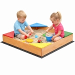 Детски дървен пясъчник Ginger Home - С 4 седалки
