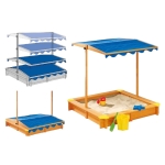 Дървен детски пясъчник с регулируемeм сенник - Ginger Home