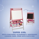Детски статив за рисуване 3 в 1 Ginger Home, Super Girl