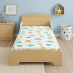 Детско дървено легло със защита и подматрачна рамка Ginger Home - 140 x 70 cm