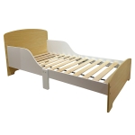 Детско дървено легло със защита и подматрачна рамка Ginger Home - 140 x 70 cm