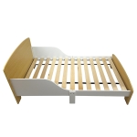 Детско дървено легло със защита и подматрачна рамка Ginger Home - 140 x 70 cm