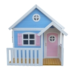 Голяма дървена детска къща с веранда Ginger Home - 194 x 229 x 210 сm