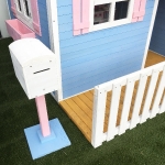 Голяма дървена детска къща с веранда Ginger Home - 194 x 229 x 210 сm