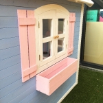 Голяма дървена детска къща с веранда Ginger Home - 194 x 229 x 210 сm
