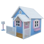 Голяма дървена детска къща с веранда Ginger Home - 194 x 229 x 210 сm