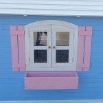 Голяма дървена детска къща с веранда Ginger Home - 194 x 229 x 210 сm