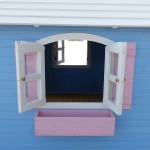 Голяма дървена детска къща с веранда Ginger Home - 194 x 229 x 210 сm