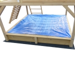 Дървена голяма детска къща Ginger Home - Пясъчник и Пързалка