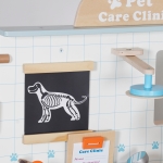 Дървен игрален комплект Ginger Home - Ветеринарна клиника, С Аксесоари и Плюшено Куче