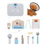 Дървен игрален комплект Ginger Home - Ветеринарна клиника, С Аксесоари и Плюшено Куче