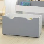 Детска етажерка-органайзер за книжки и играчки Ginger Home - Бяло-сива