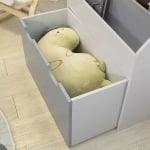 Детска етажерка-органайзер за книжки и играчки Ginger Home - Бяло-сива