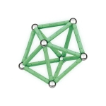 Магнитен конструктор Geomag - Glow, 60 части
