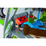 Дървен железопътен комплект Hape - Голяма планинска мина, 32 части