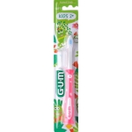 Детска четка за зъби Gum Kids - Розова с капаче, 2+ години