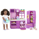 Комплект за кукли Battat - Our Generation, Гурме кухня, Лилава