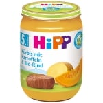 Био пюре Hipp - Тиква с картофи и телешко, 190 g