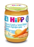 Био пюре Hipp - Сьомга с ранни моркови и картофи, 190 g