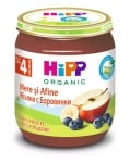 Био плодово пюре Hipp - Ябълки с боровинки, 125 g