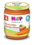 Био плодово пюре Hipp - Моркови с ябълки, 125 g